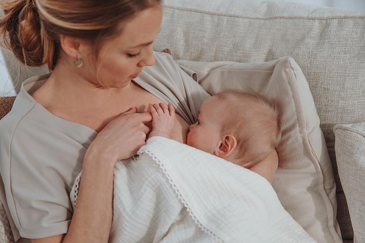 Actual product image Meyco Spitze swaddle (120 cm, 120 cm)
