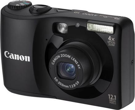 Actual product image Canon PowerShot A1200 IS, 12MP, 4x zoom, HD movies, black (1/2,3'')