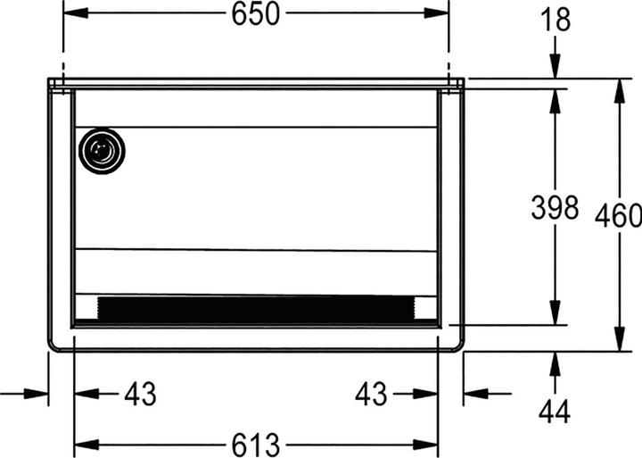 Produktbild Franke CA210/7N Wand-Ausgussbecken Waschbecken Ablauf links Edelstahl satiniert (460 mm, 700 mm)