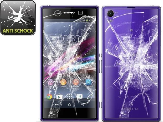 Actual product image Protectorking 2x Panzerfolie Anti-Shock HD Klar (2 Piece, Sony Xperia Z2)