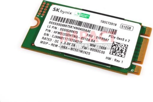 Produktbild Lenovo SSD Hynix BC501 512G M.2 2242 (512 GB, M.2 2242)