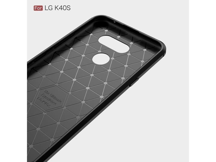 Actual product image Screenguard LG K40S Cover Carbon Brushed Soft TPU (K40s)