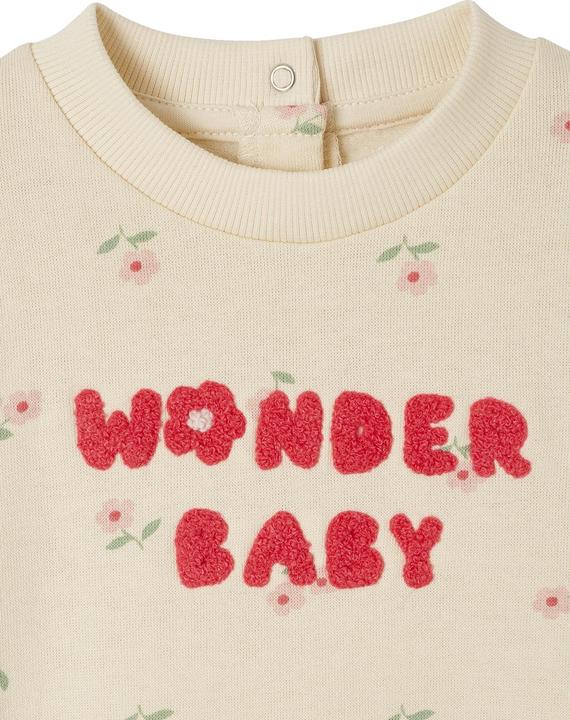 Image du produit Vertbaudet Mädchen Baby Sweatkleid mit Schrift und Recycling-Polyester (68)