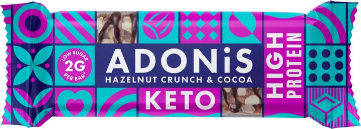 Immagine prodotto Barretta Keto ad alto contenuto proteico alla nocciola e al cacao 45G (Arachide, Nocciola, Cacao, 1 pz., 45 g)