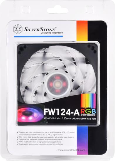 Actual product image Silverstone SST-FW124-ARGB FW Series PWM (120 mm, 1 x)