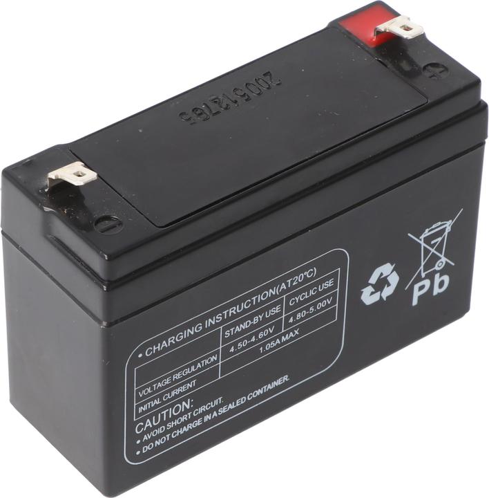 Multipower MP3.5-4 4V 3,5Ah Bleiakku AGM Blei Gel Akku 4,8mm Steckkontakte Faston, 4260476411663 (4 V, 3.50 Ah)