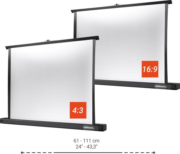 Produktbild Celexon Professional table top Mini - Leinwand - Desktop - 76 cm (30") (29.92", 4:3)