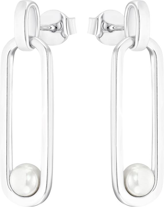 Produktbild S.Oliver Ohrringe für Damen, 925 Sterling Silber, Muschelkernperle (925er Silber)