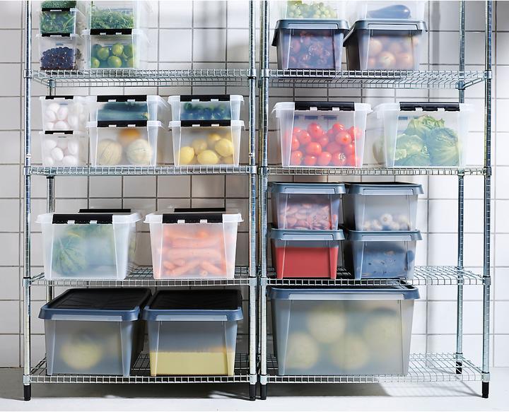 Produktbild Certeo Aufbewahrungsbox Dry | Wasserdicht | 12 l | Transparent | Mit Deckel | VE 7 | SmartStore