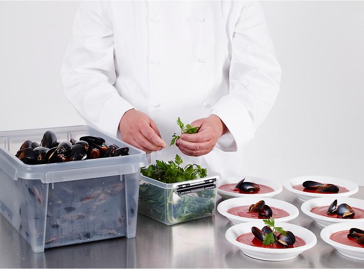 Produktbild Certeo Aufbewahrungsbox Dry | Wasserdicht | 12 l | Transparent | Mit Deckel | VE 7 | SmartStore