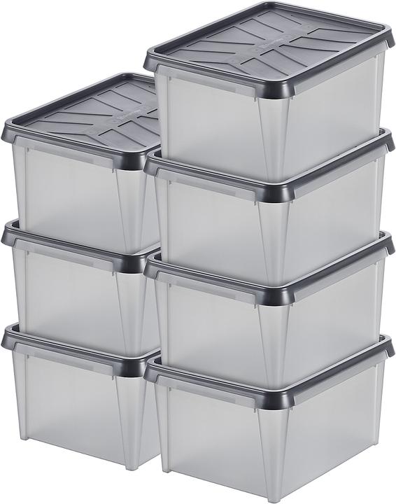 Produktbild Certeo Aufbewahrungsbox Dry | Wasserdicht | 12 l | Transparent | Mit Deckel | VE 7 | SmartStore