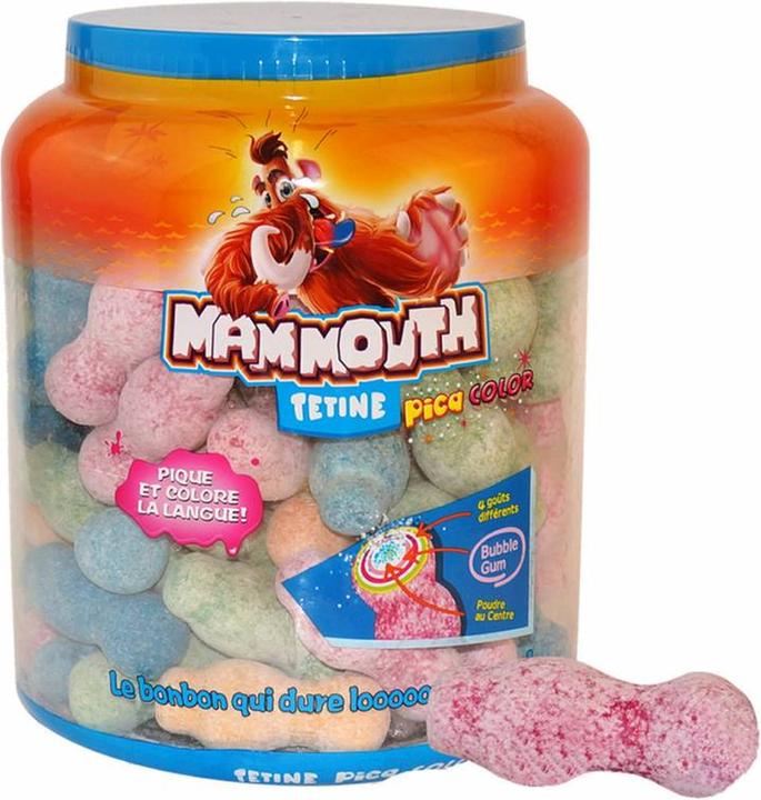 Actual product image ZED Candy Mammouth Tetine Pica Color Chewing Gum (80 pcs., 650 g)