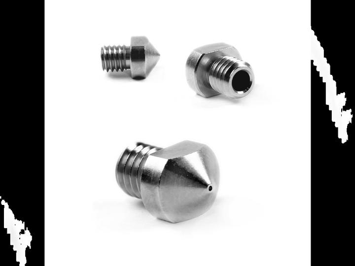 Actual product image MicroSwiss Mk6 Lulzbot Nozzle 0.6mm (Blast pipe)