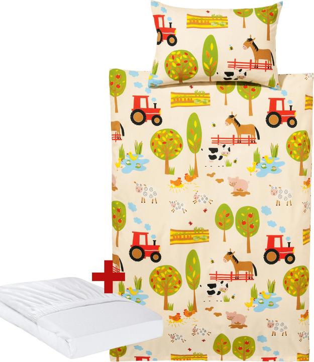 Erwin Müller Parure de lit pour enfants, paquet économique 3 pcs.