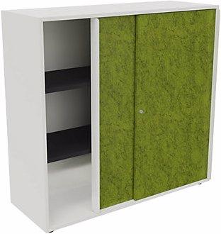 Actual product image Ceka NEOTEX sliding door cupboard with acoustic front, HxWxD 1150 x 1200 x 440 mm