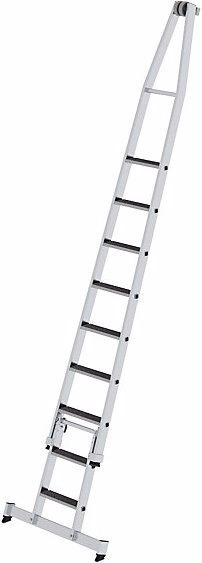 Actual product image Munk Glass cleaner step ladder, with tread cover, 2 parts, 9 steps. (Single ladder, 357 cm)