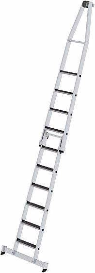 Actual product image Munk Glass cleaner step ladder, with tread cover, 2 parts, 10 steps. (Single ladder, 385 cm)