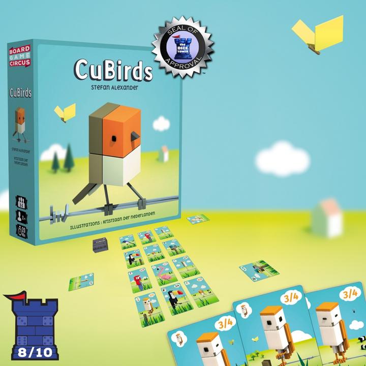 Actual product image Board Game Circus CuBirds (German)