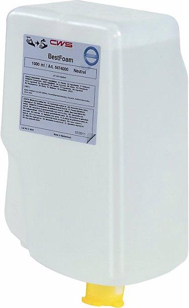 Actual product image CWS Foaming soap, pack of 12 bottles, 1 l each, neutral, white-cream. (1000 ml)