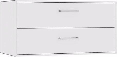 Actual product image Mauser Single box, suspended, 2 drawers, width 770 mm, pure white.