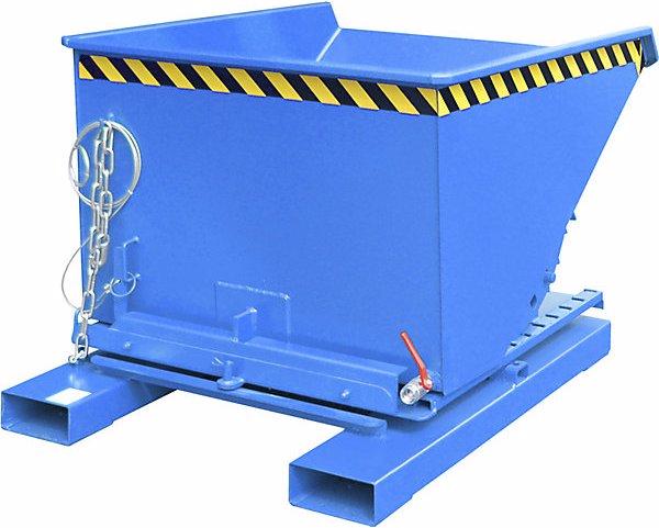 Actual product image Bauer S3S skip for metal swarf, LxWxH 1455 x 1070 x 890 mm, light blue. (600 l)