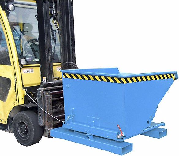 Actual product image Bauer S3S skip for metal swarf, LxWxH 1455 x 1070 x 890 mm, light blue. (600 l)