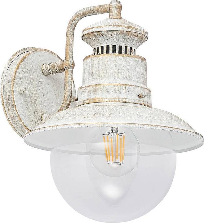 Produktbild Lindby Gwendolyn Aussenwandleuchte, weiss antik (E27, IP44)