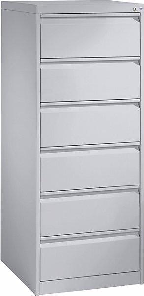 Immagine prodotto C+P Schedario ACURADO, 2 corsie, 6 cassetti, alluminio brillante.