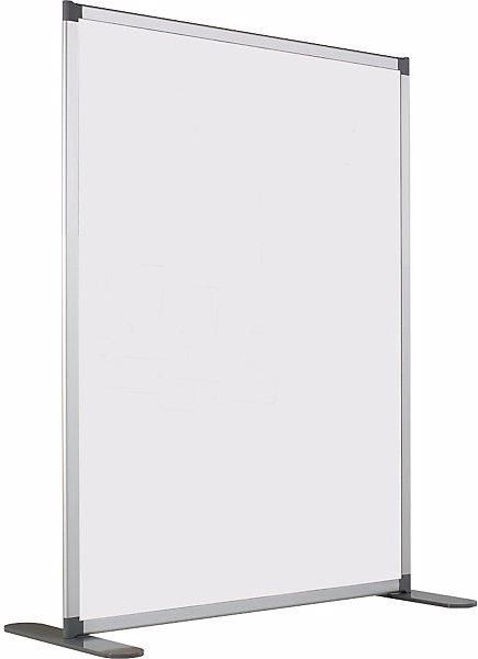 Immagine prodotto smiT Parete divisoria igienica a lavagna bianca, superficie smaltata antibatterica (150 cm, 125 cm)