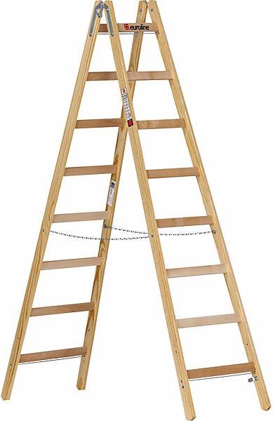 Produktbild Euroline Holz-Sprossen-Stehleiter (Stehleiter, 200 cm)
