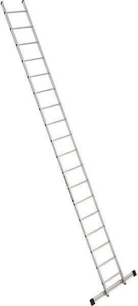 Actual product image Euroline Lean to rung ladder, width 410 mm, 18 rungs with beam. (Single ladder, 520 cm)