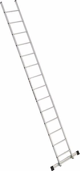 Actual product image Euroline Lean to rung ladder, width 410 mm, 14 rungs with beam. (Single ladder, 405 cm)