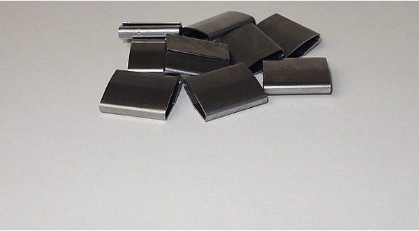 Actual product image Banholzer Seals, for pneumatic strapping, for steel strapping, width 16 mm, pack of 2000. (2000 Piece)