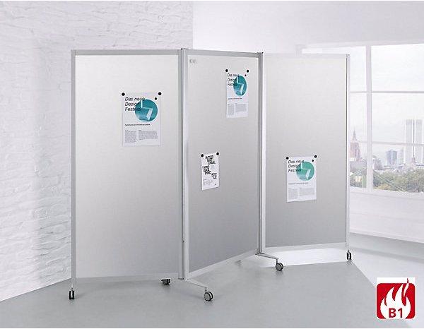 Image du produit BST Systeme Cloison mobile pliante, difficilement inflammable, cadre en aluminium, surface