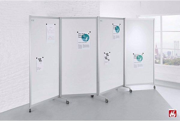 Image du produit BST Systeme Cloison mobile pliante, difficilement inflammable, cadre en aluminium, surface