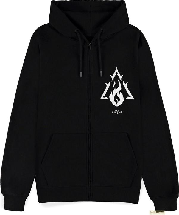 Immagine prodotto Difuzed Diablo IV Felpa con cappuccio con cerniera Sorcerer Sigil Taglia XL (XL)
