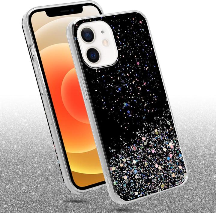 Image du produit Cadorabo Couverture TPU paillettes scintillantes (Apple iPhone 12 mini)