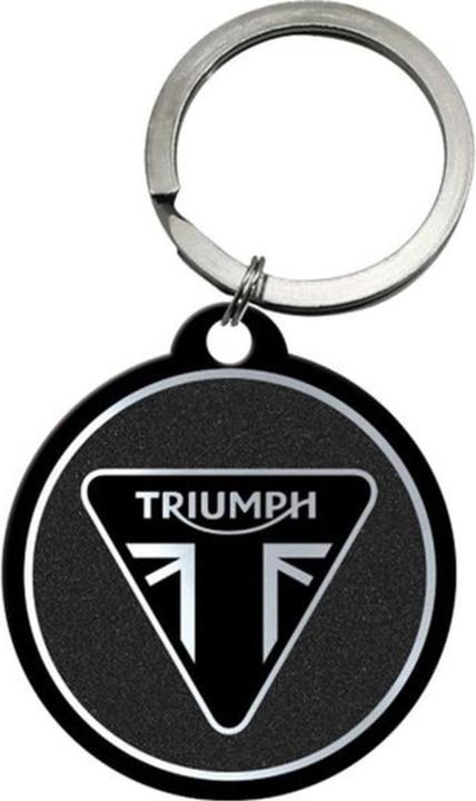 Nostalgic-Art Merchandising Nostalgic Art Schlüsselanhänger Triumph Ø 4 cm, Schwarz, Motiv