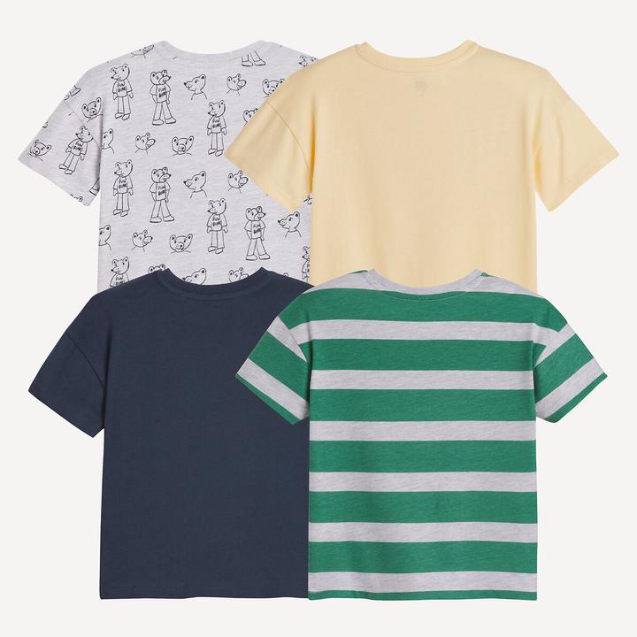 Actual product image La Redoute Collections 4er-Pack T-Shirts mit Bärenprints & Streifen (86)