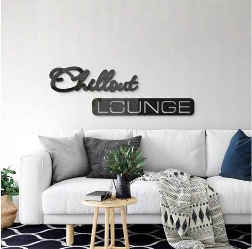 Produktbild Trenddeko 3D-Schriftzug Chillout Lounge 152 x 20 cm, Acryl (152 x 20 cm)