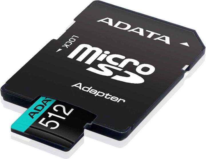 Actual product image Adata Premier Pro Incl. adapter (512 GB, microSDHC, U3, UHS-I)