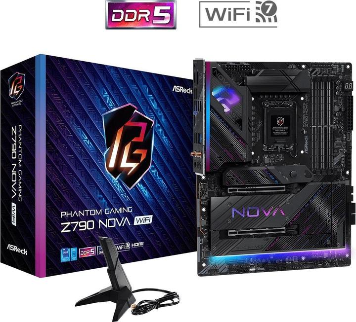 Actual product image AsRock Z790 Nova WiFi 1700 HDMI/DP DDR5 (LGA 1700, Intel Z790, ATX)