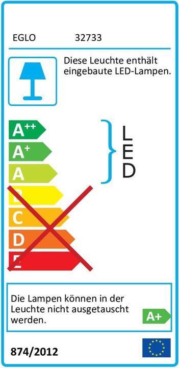 Label énergétique EGLO Stripe-c (Blanc chaud, Blanc neutre, Blanc froid, RGBW, 500 cm, Intérieur)