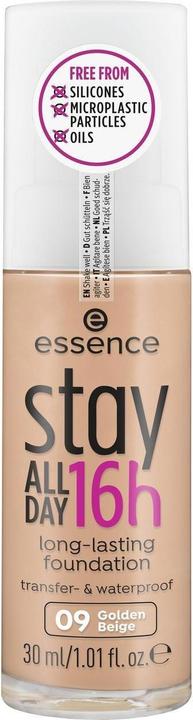 essence Foundation Stay All Day 16h Long-Lasting 09 Golden Beige (09 Golden Beige)