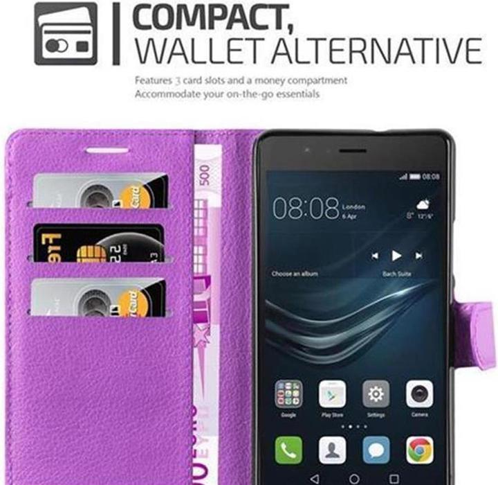 Actual product image Cadorabo Book with stand function cover (Huawei P9 Lite)