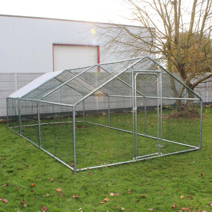 Wiltec Free-range enclosure 6x3x2m outdoor enclosure aviary chicken coop small animal enclosure