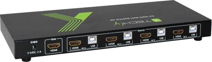 Actual product image Manhattan 4x1 USB HDMI KVM Switch 4Kx2K