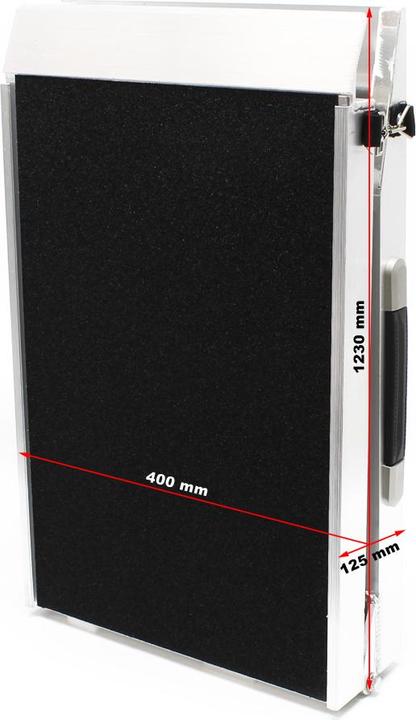 Produktbild Wiltec Hunderampe faltbar 244x38cm 122x38cm 115kg Aluminium Haustierrampe (Hund, Faltbar)