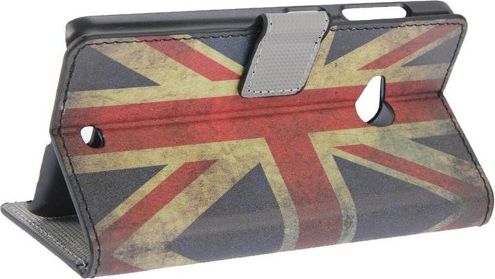 Produktbild König Design Handyhülle Tasche für Handy Microsoft Lumia 535 Retro Fahne England (Microsoft Lumia 535)