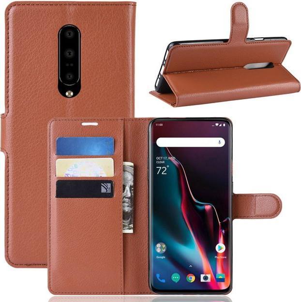 Actual product image MU Classic Litchi Leather Bookcover Series (OnePlus 7 Pro)